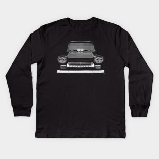 1958 Chevy Apache Pickup Kids Long Sleeve T-Shirt